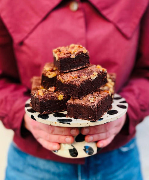 Kuchenplatte / Servierplatte auf Fuß